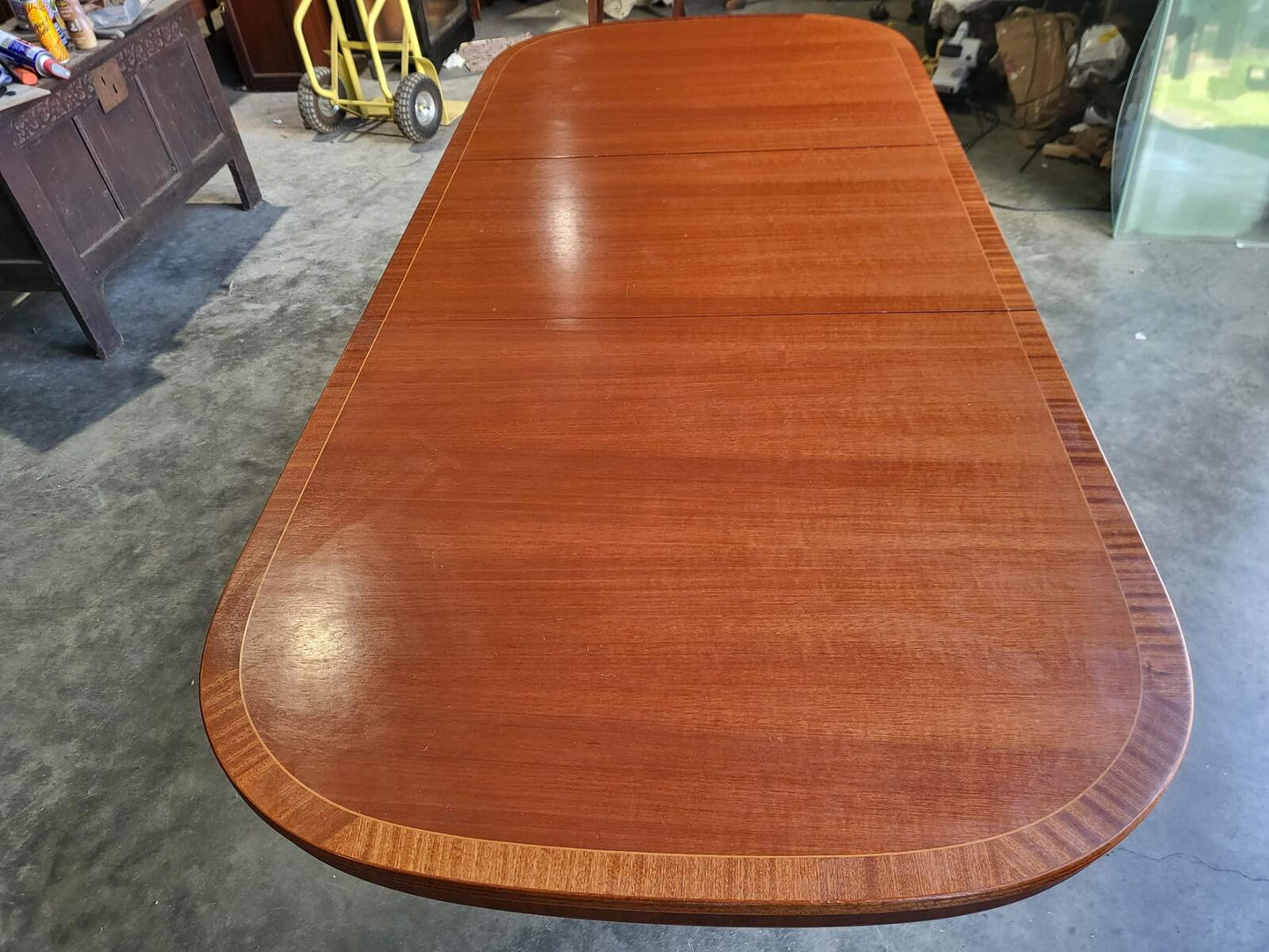 Mcintosh D end seat to 10 extending pedestal dining table