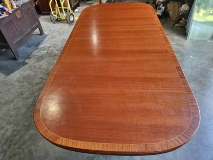 Mcintosh D end seat to 10 extending pedestal dining table