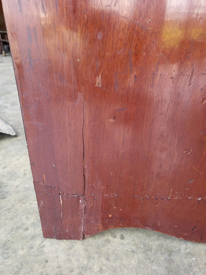 Antique Regency ? mahogany double wardrobe drawers linen press