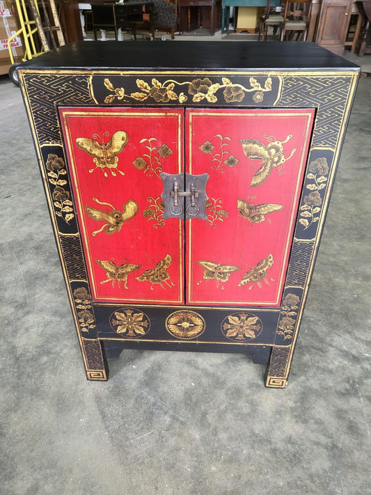 Small Chinese cabinet cupboard side end lamp table