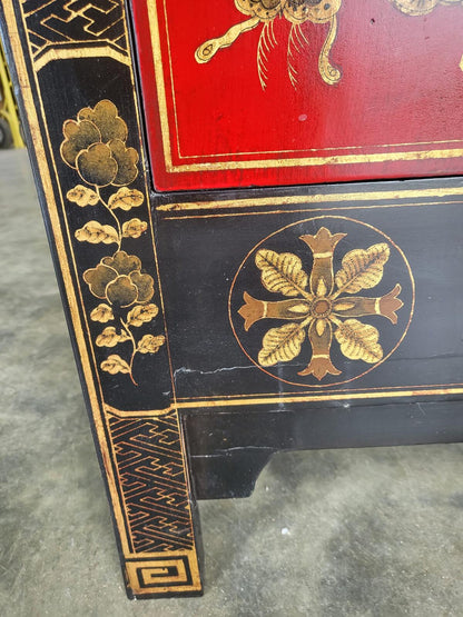 Small Chinese cabinet cupboard side end lamp table