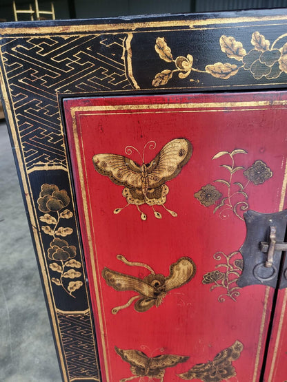Small Chinese cabinet cupboard side end lamp table