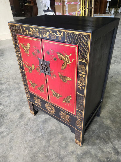 Small Chinese cabinet cupboard side end lamp table