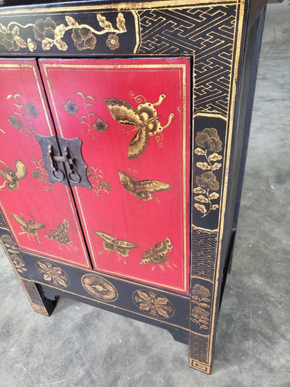 Small Chinese cabinet cupboard side end lamp table