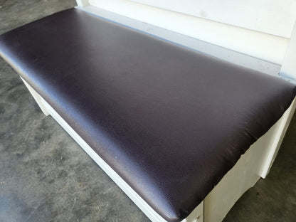 Small white high back storage bench hall seat