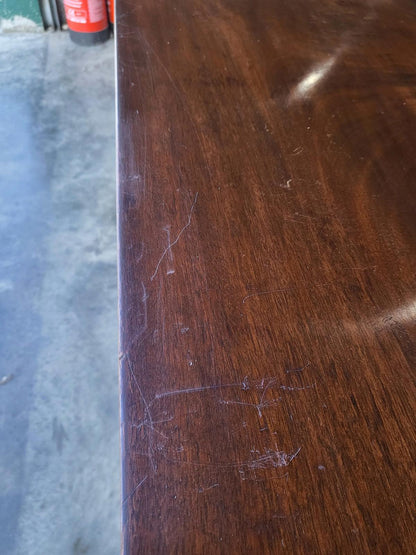 Antique square fold over dining work table desk seat 4