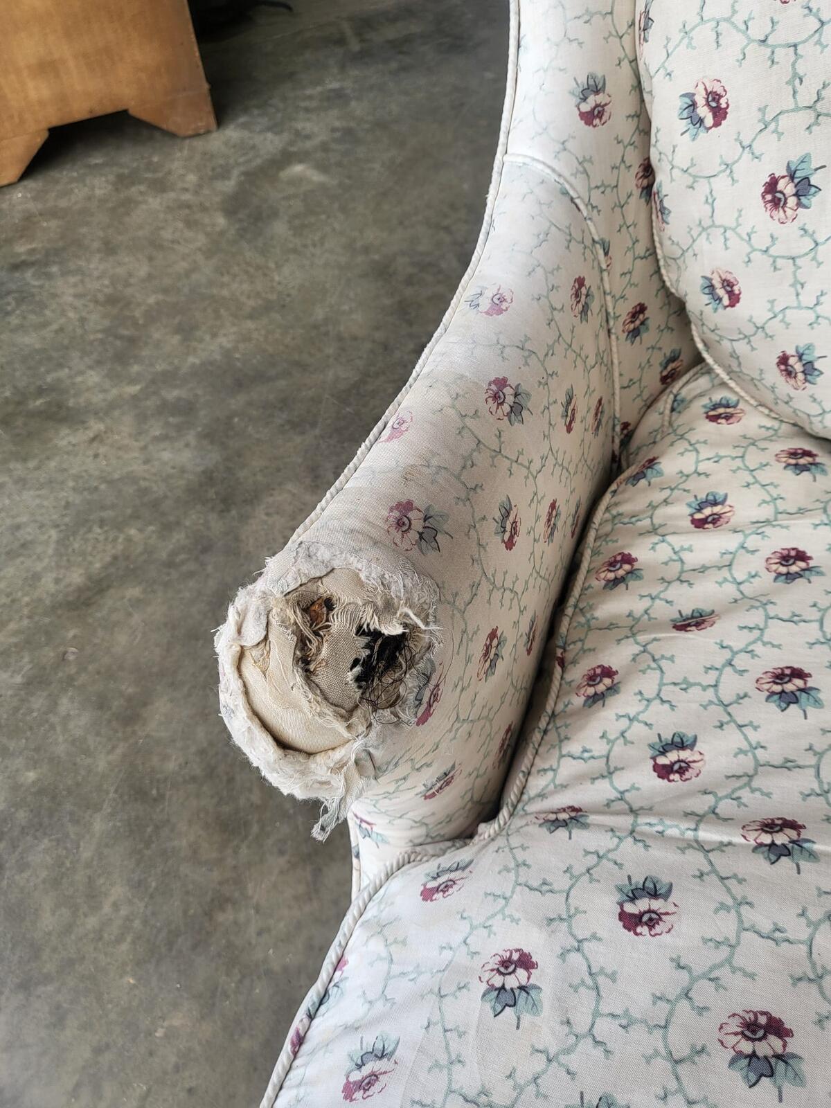 Antique Victorian chaise longue lounge chair feather cushions