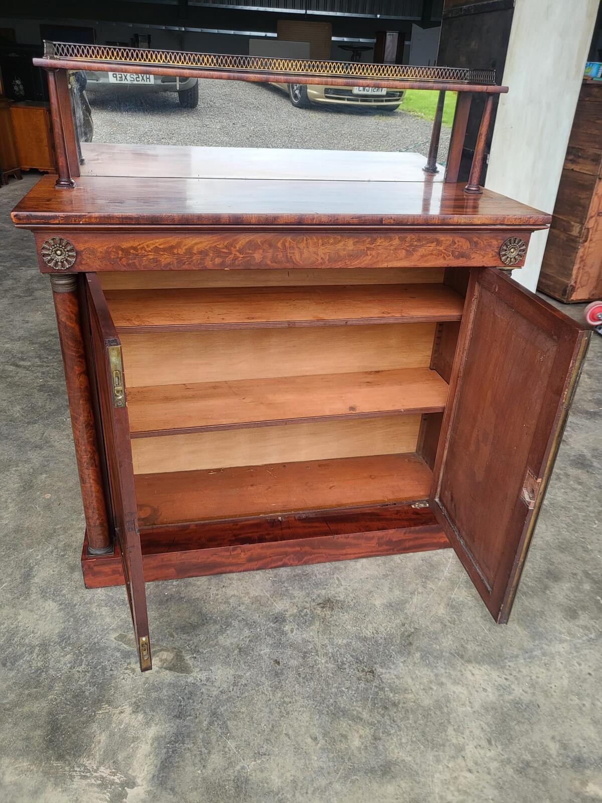 Antique Victorian chiffonier sideboard cupboard gallery