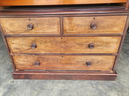 Antique Victorian linen press Chest of drawers wardrobe