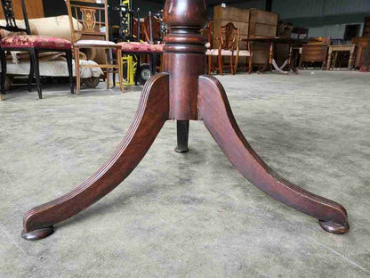 Antique Georgian mahogany elm rectangular tilt top occasional dining table