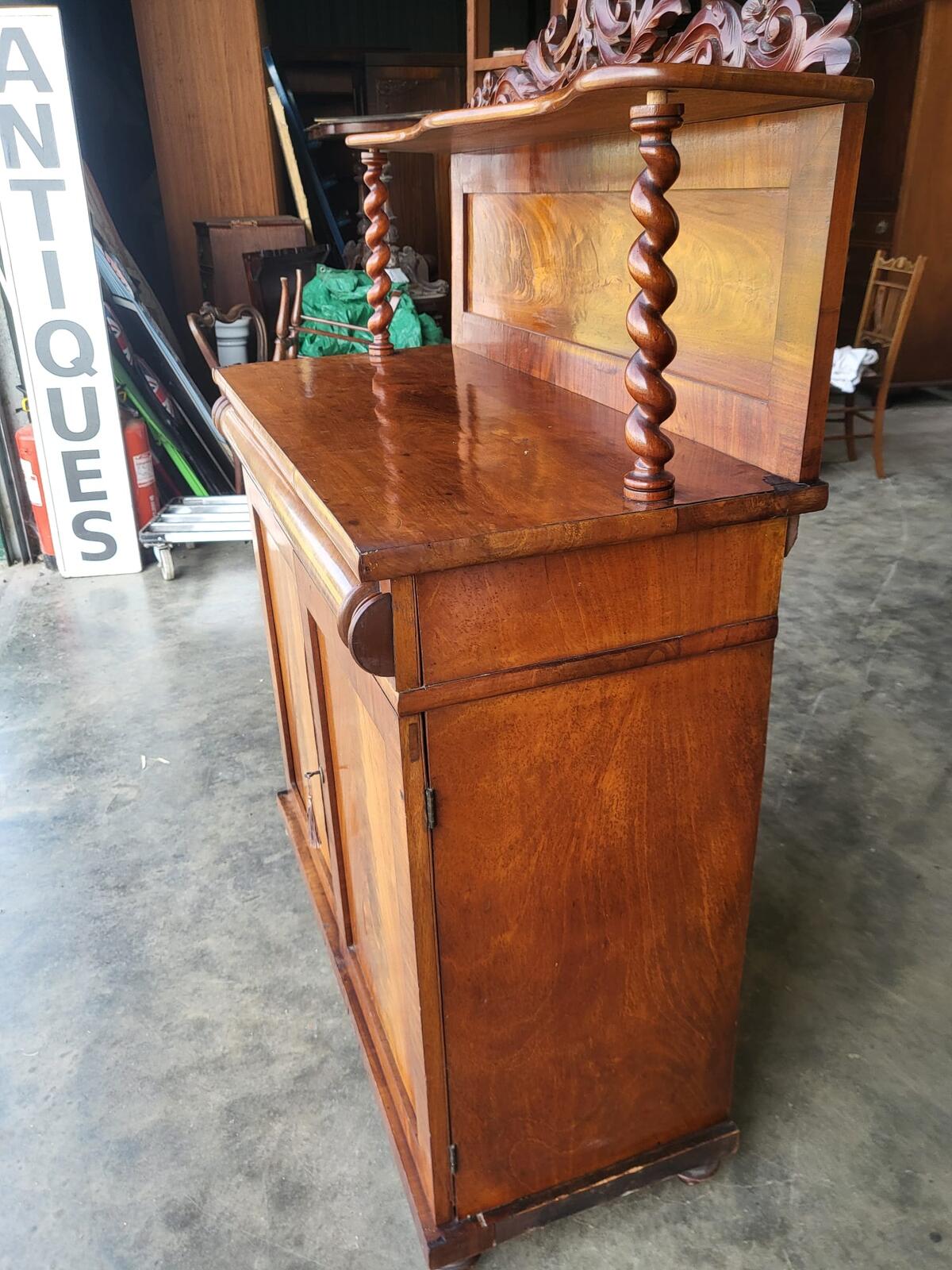 Antique Victorian small chiffonier sideboard drawer cupboard
