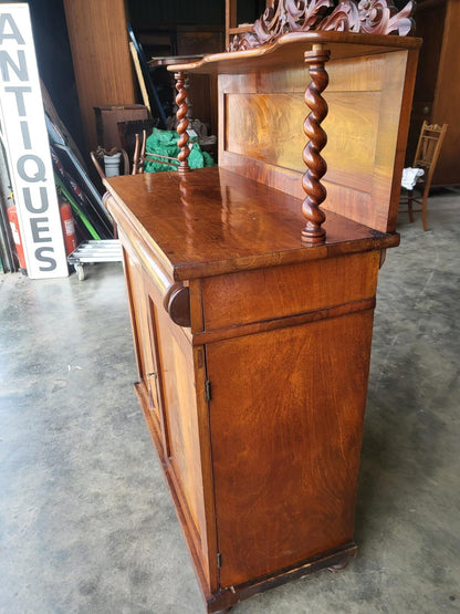 Antique Victorian small chiffonier sideboard drawer cupboard