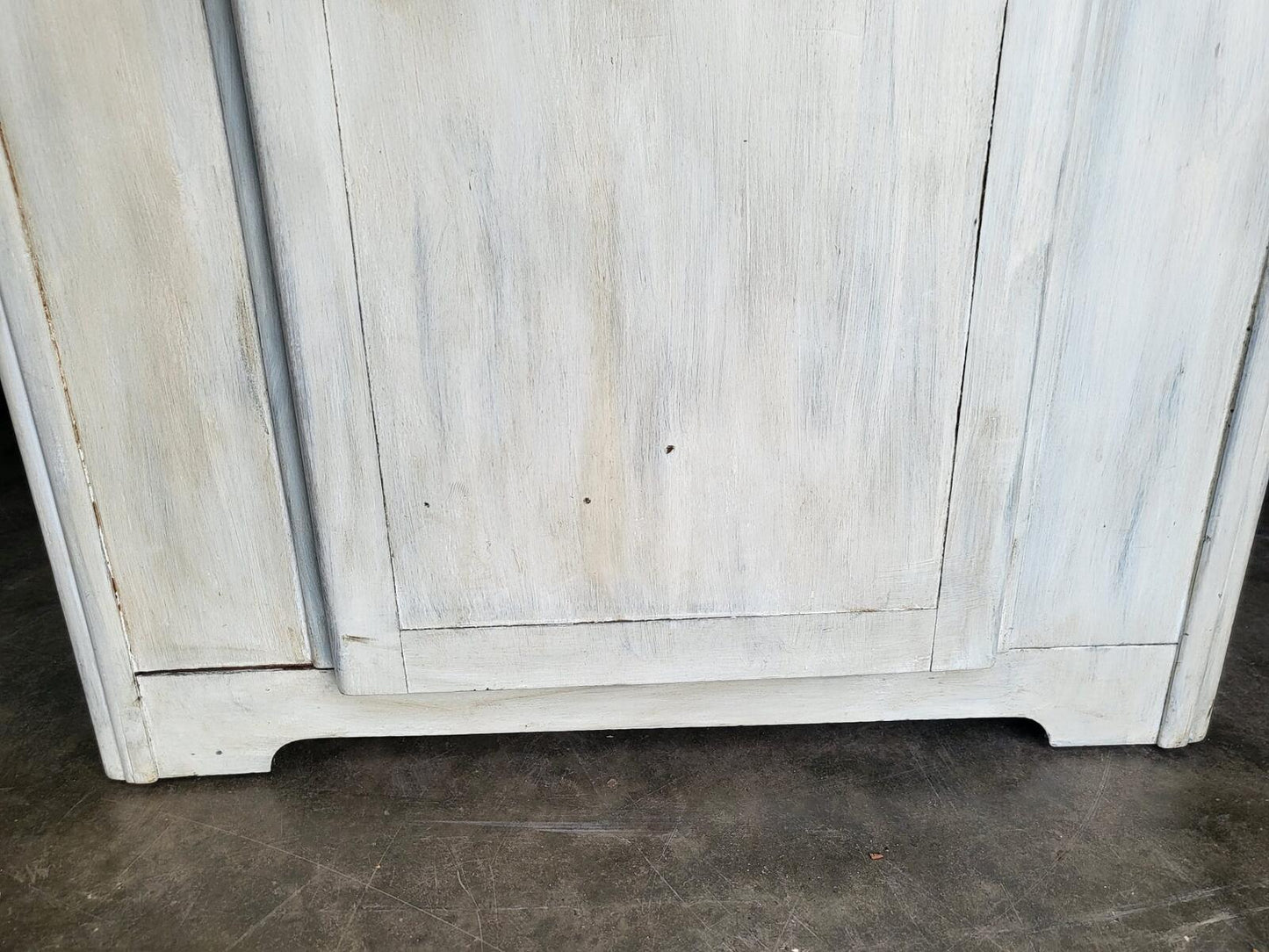 Vintage painted dome top single wardrobe French