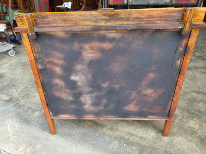 Vintage oak chest of 3 drawers metal handles