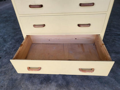 Vintage small low painted chest of drawers 3 drawers