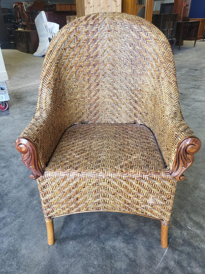 Wicker conservatory patio garden arm chair