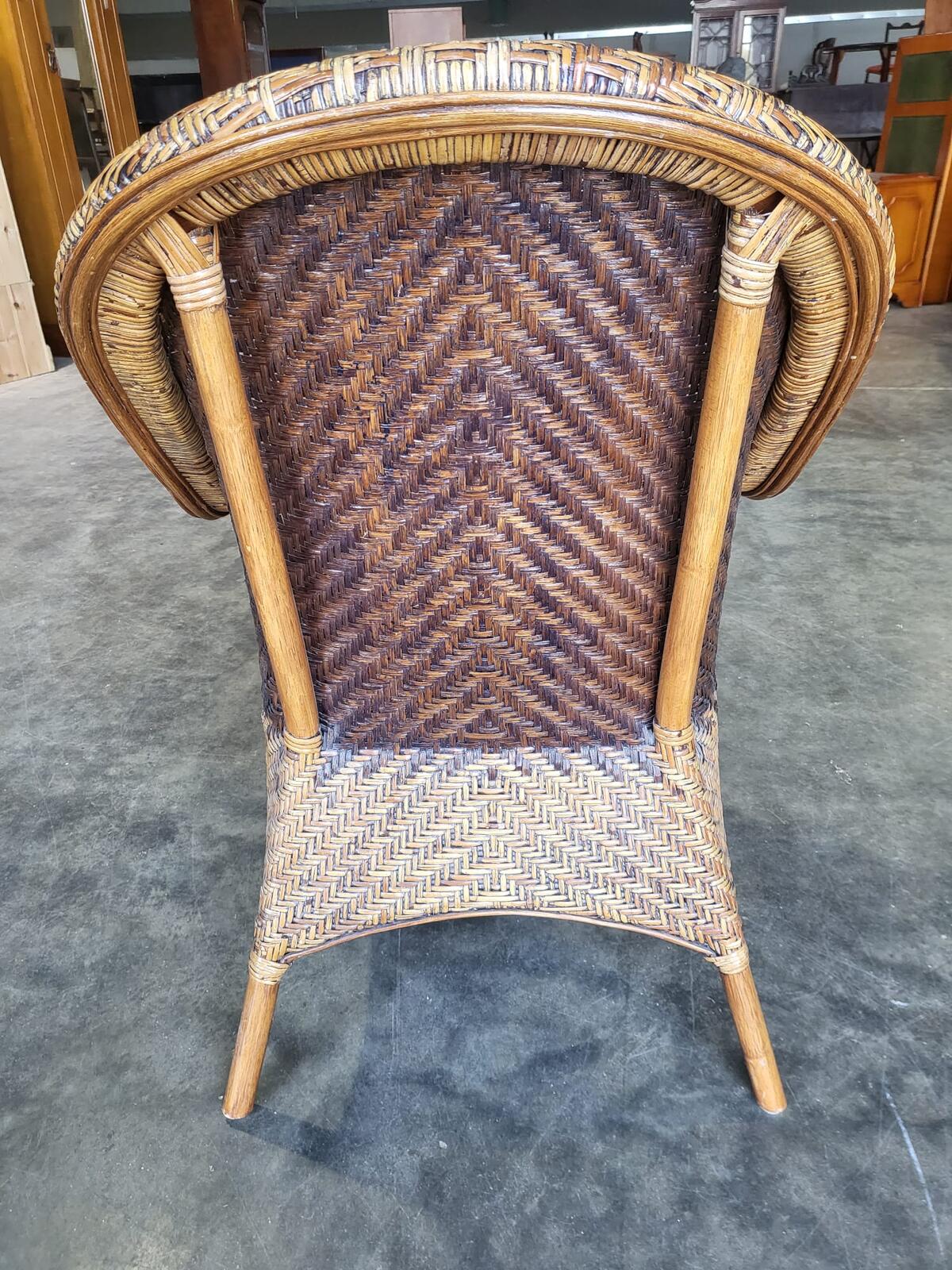 Wicker conservatory patio garden arm chair