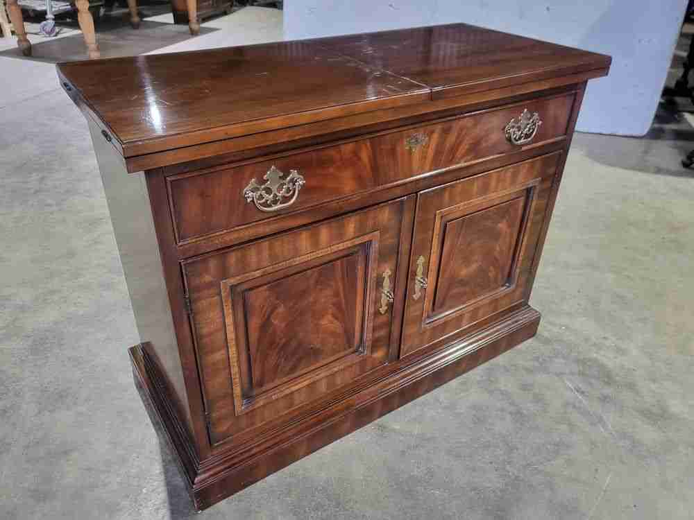 Antique repro sideboard cabinet serving table drawer