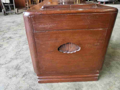 Vintage 20thC Chinese carved camphor wood  trunk chest storage box coffer