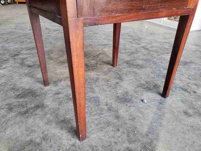 Antique Edwardian tall legs pot cupboard side end lamp table