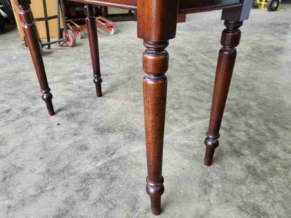 Antique Edwardian small console hall table desk drawer