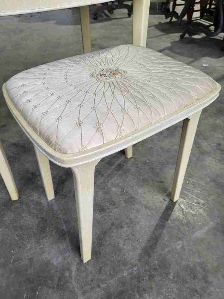 Vintage 1930's small dressing table stool mirror