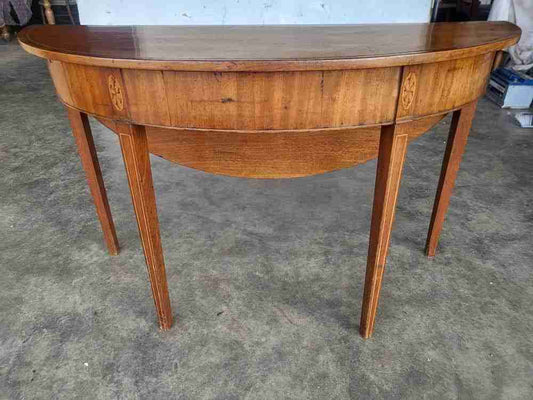 Antique Edwardian inlaid gate leg drop leaf occasional dining table