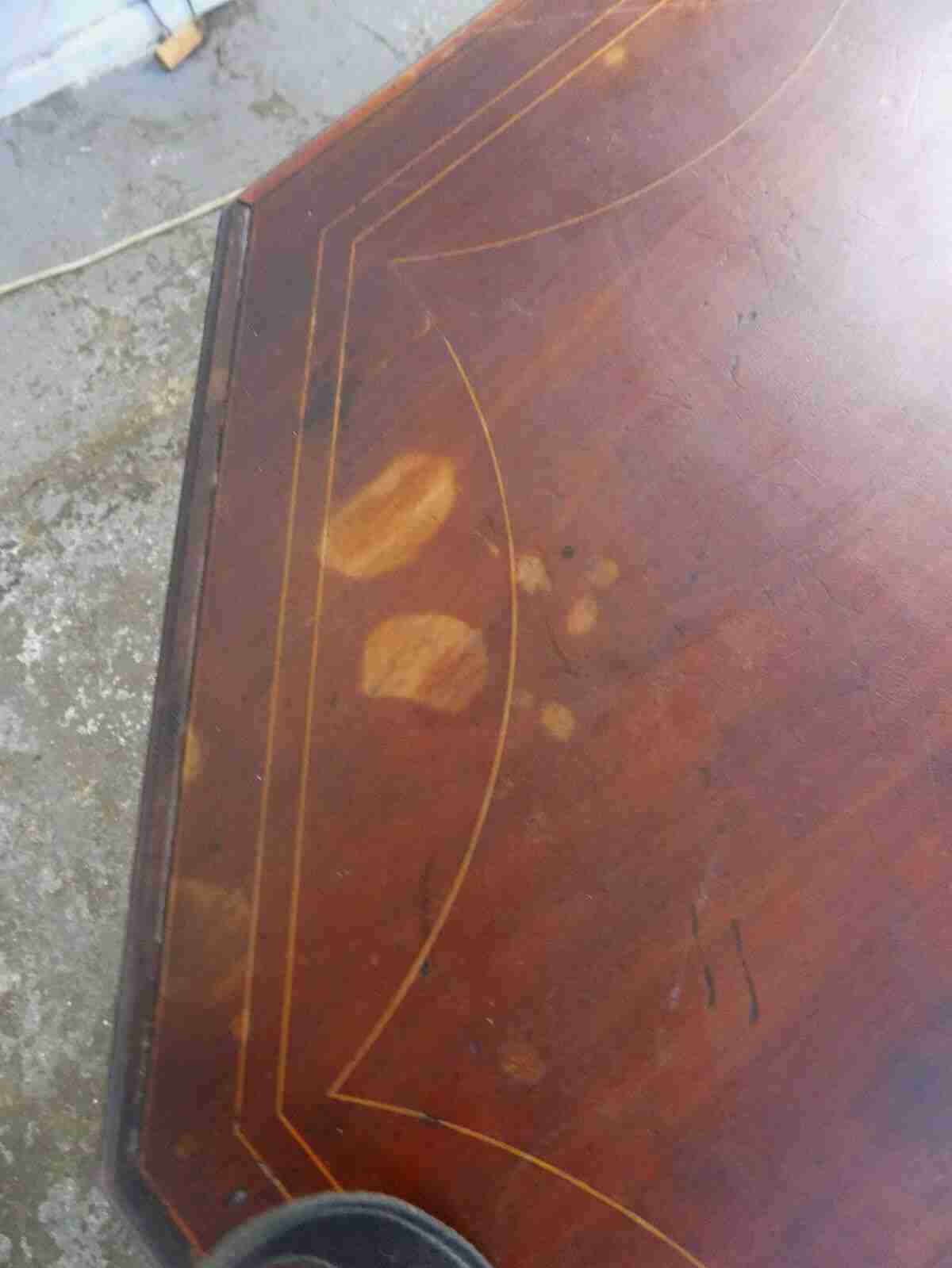 Antique Edwardian octagonal 2 tier inlaid occasional table