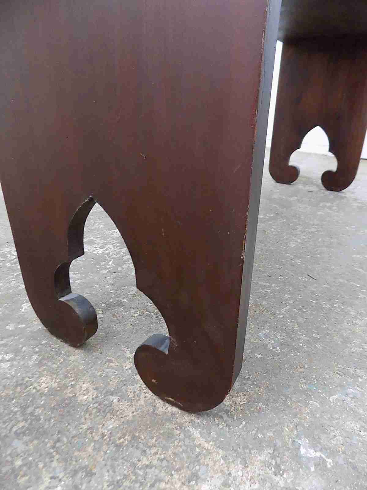 Antique freestanding Edwardian large mahogany open front bookcase