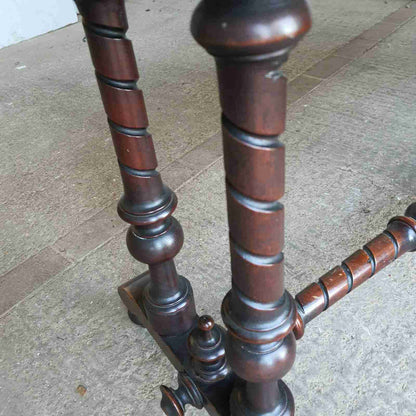 antique serpentine victorian console server hall ocassional buffet table rope