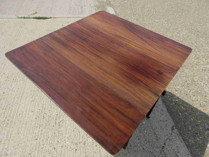 Antique Victorian mahogany extending Pembroke table with drop sides