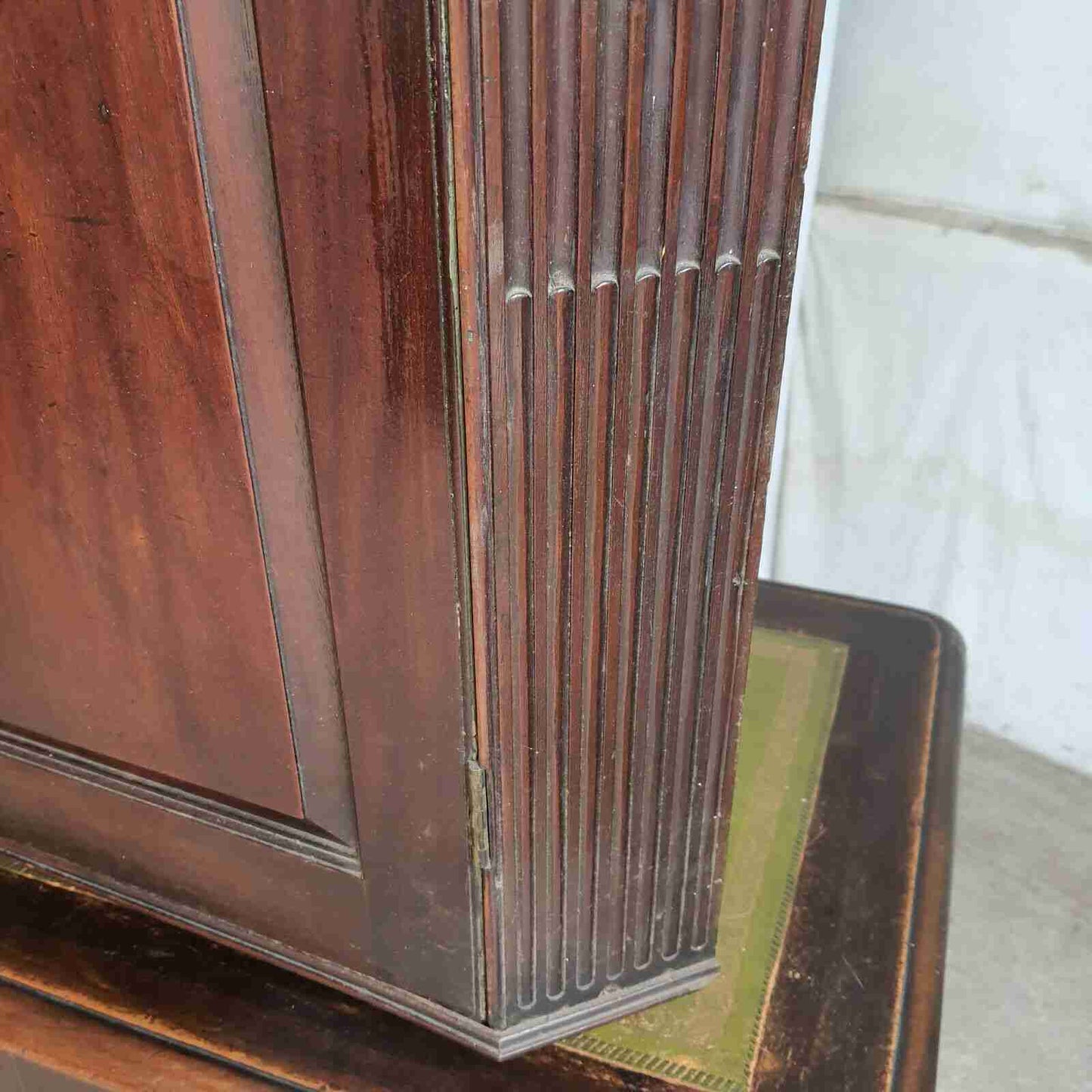 antique victorian mahogany single door corner cabinet shelves cabinet cupboard