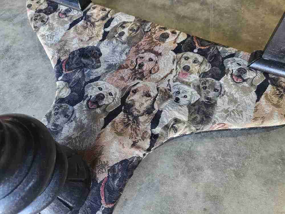 Antique Victorian demilune Black marble wash stand side table dogs turned legs