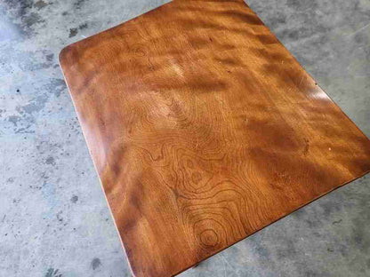 Antique small square tilt top occasional side end dining table