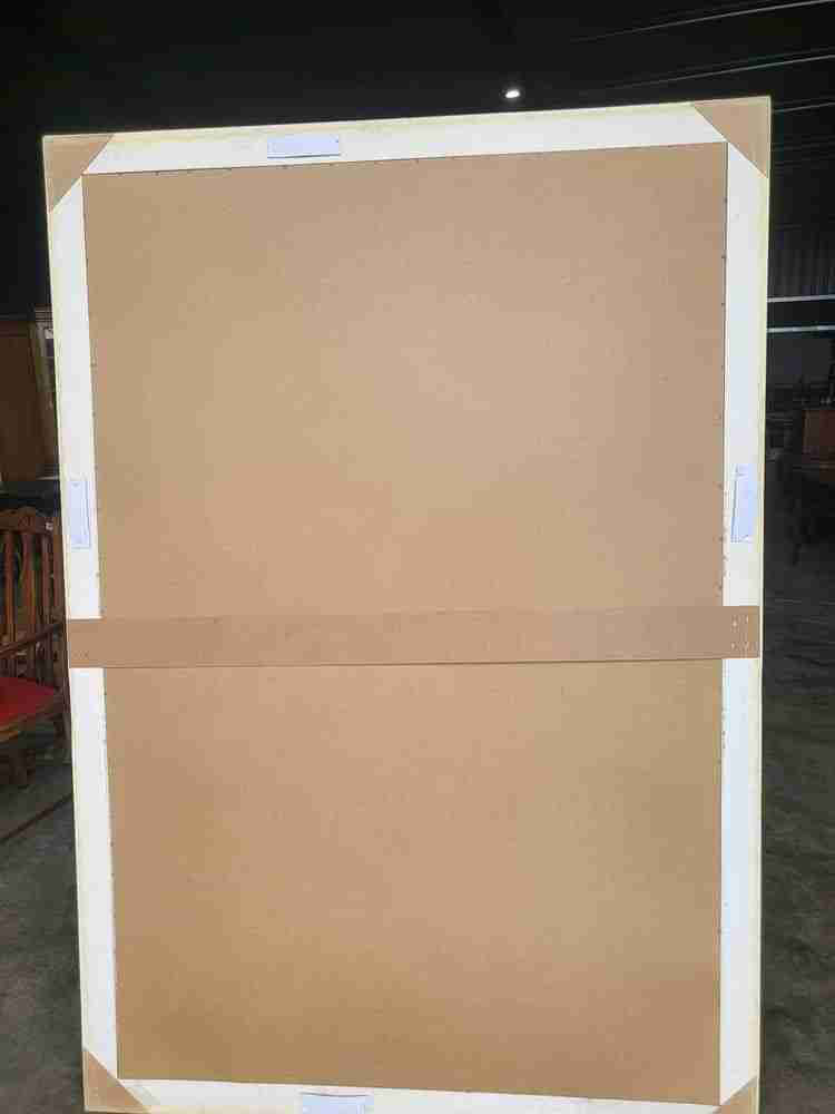 Very large freestanding dressing rectangular bevelled gold mirror 6'6" x 4'6"