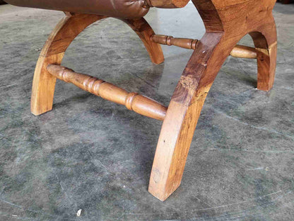 Large plantation arm chair conservatory garden patio chair faux leather