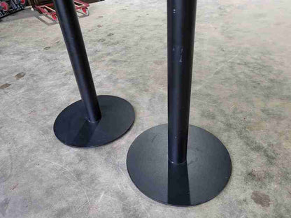 Small marble ? pedestal occasional dining work table seat 4