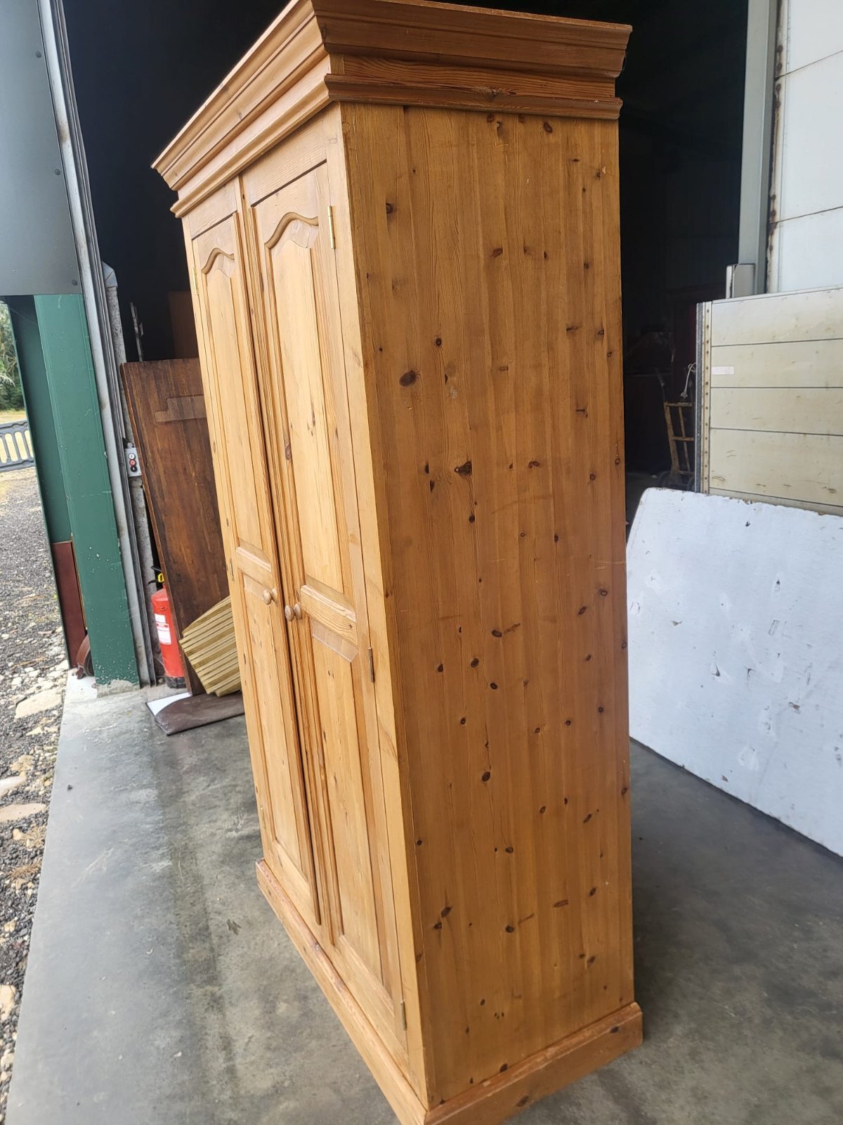 Pine breakdown double wardrobe 4 parts bedroom