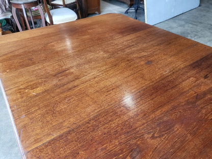 Antique Victorian wind out extending dining table seat 6