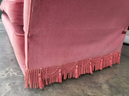 Vintage Pink 3 seat drop arm knole sofa settee day bed foam cushions
