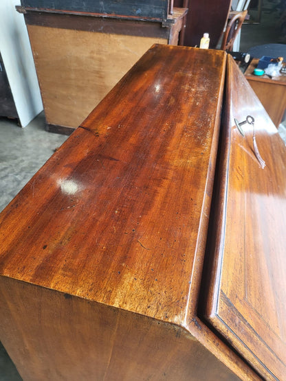 Antique mahogany small bureau desk drawers dressing table