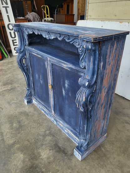 Antique painted small sideboard cupboard chiffonier