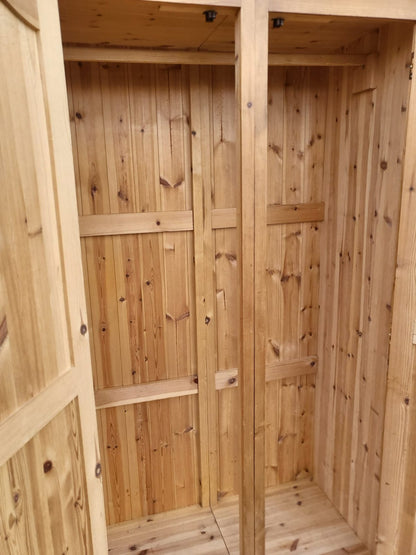 Pine breakdown double wardrobe 4 parts bedroom