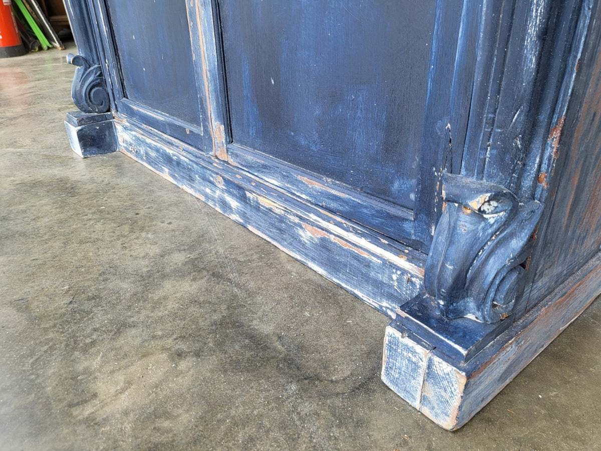 Antique painted small sideboard cupboard chiffonier