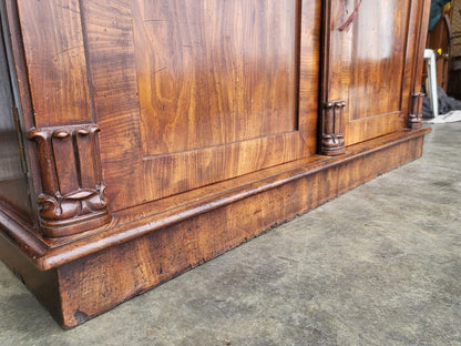 Antique Victorian chiffonier sideboard gallery drawers cupboard