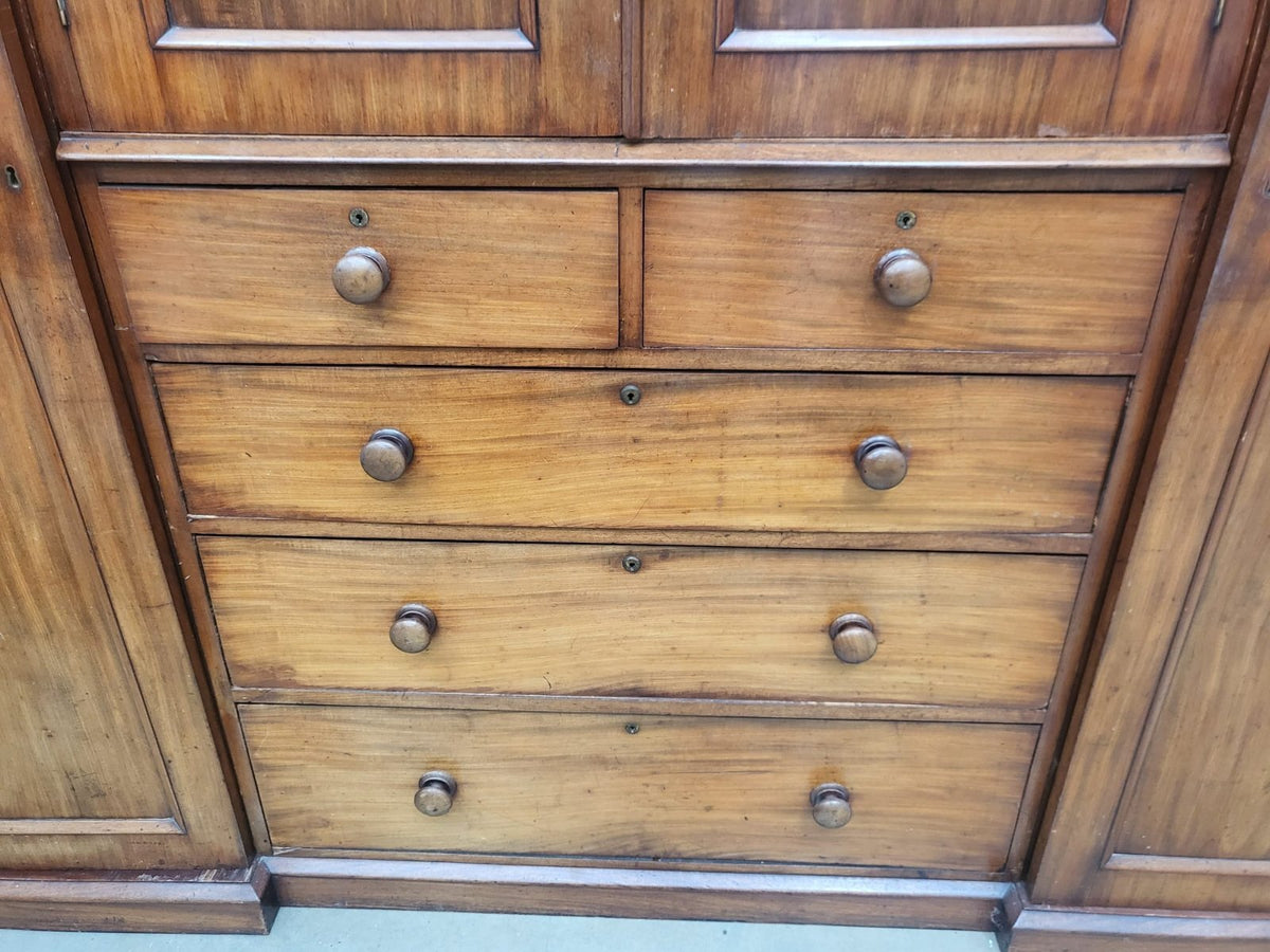 Antique Victorian breakdown compactum wardrobe drawers cupboard