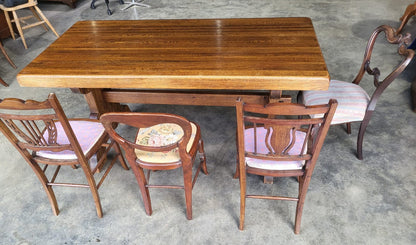 Breakdown refectory dining table seat to 8 flat pack