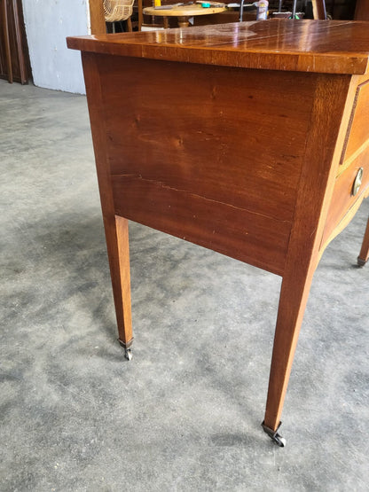 Antique Edwardian low boy sideboard hall table server drawers