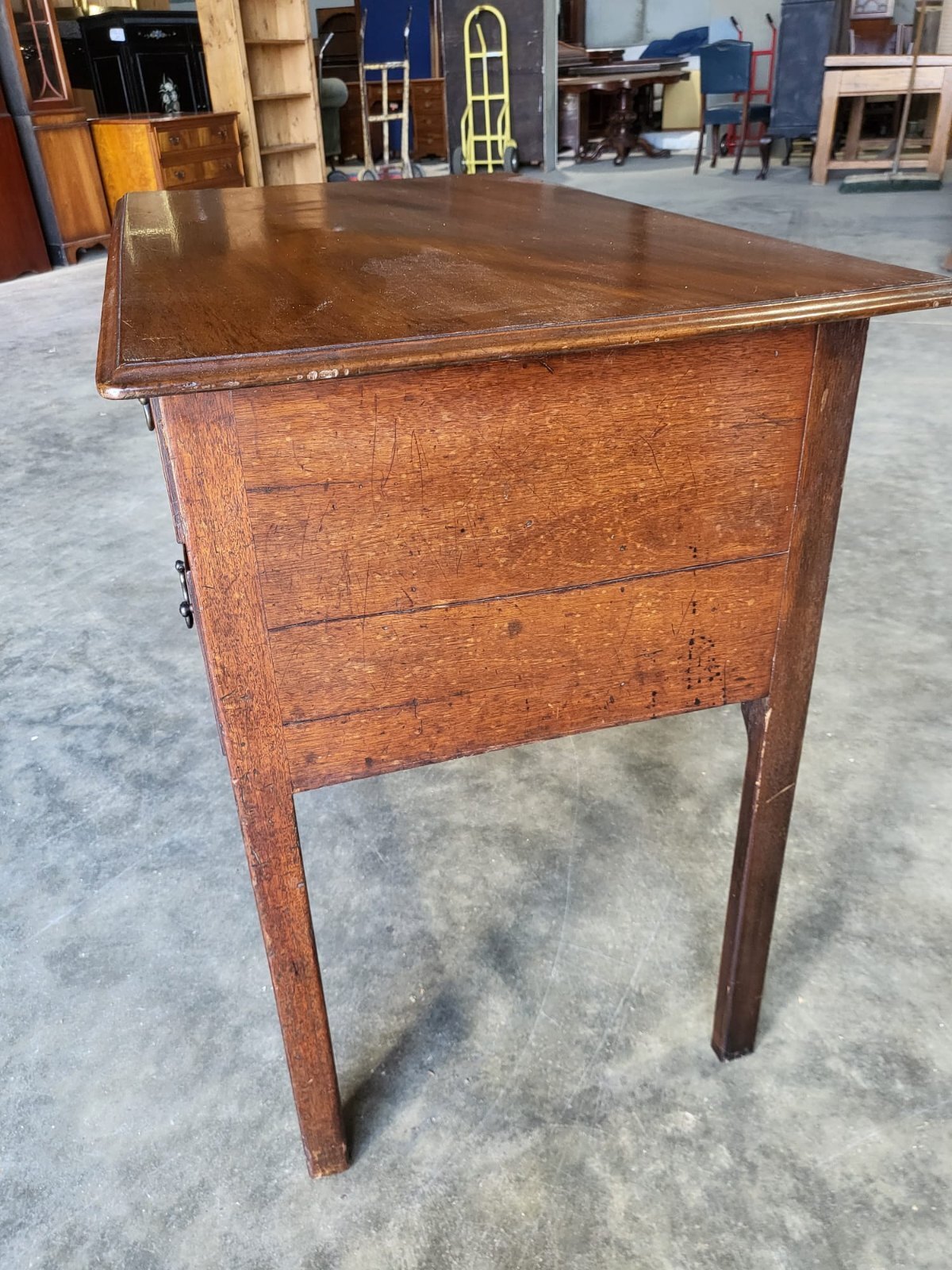 Antique Victorian mahogany tall boy small serving hall table sideboard
