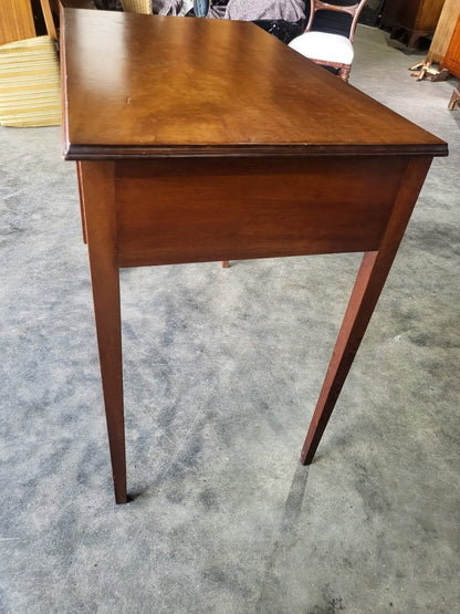 Antique Edwardian small 2 drawer desk serving hall table